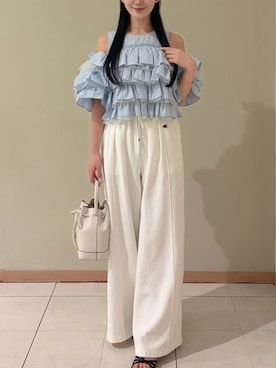 「FRAY I.D（フレイアイディー）のアイテム（トップス）」を使った、FRAY I.Dさん（レディース・159cm）の春コーディネート