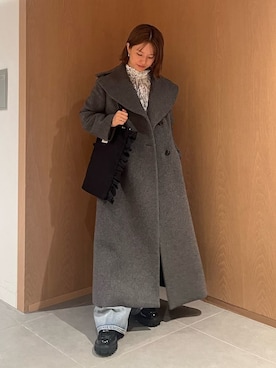 「アイテム（ダッフルコート）」を使った、FRAY I.Dさん（レディース・155cm）の秋コーディネート