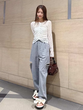 「FRAY I.D（フレイアイディー）のアイテム（トップス）」を使った、FRAY I.Dさん（レディース・160cm）の春コーディネート