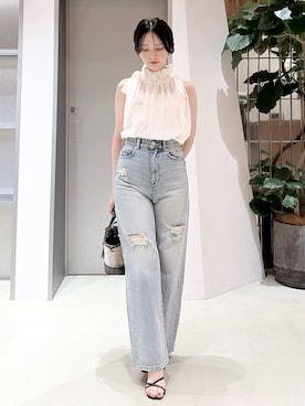 「FRAY I.D（フレイアイディー）のアイテム（シューズ）」を使った、FRAY I.Dさん（レディース・154cm）の夏コーディネート