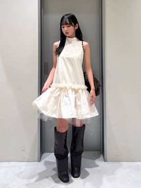 「FRAY I.D（フレイアイディー）のアイテム（ワンピース/ドレス）」を使った、FRAY I.Dさん（レディース・156cm）の夏コーディネート