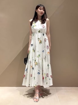「マキシワンピース」｜FRAY I.Dさん（レディース・163cm）の春コーディネート