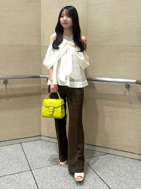 「FRAY I.D（フレイアイディー）のアイテム（トップス）」を使った、FRAY I.Dさん（レディース・155cm）の春コーディネート