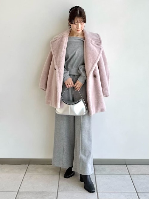 セール】ECOPELボアミドルコート（ムートンコート）｜FRAY I.D（フレイ