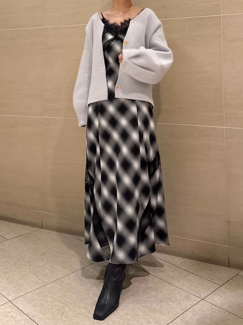 レーストリムスリップワンピース（ワンピース）｜FRAY I.D（フレイ