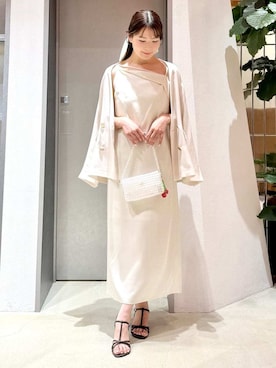 「アイテム（シュシュ）」を使った、FRAY I.Dさん（レディース・158cm）の春コーディネート