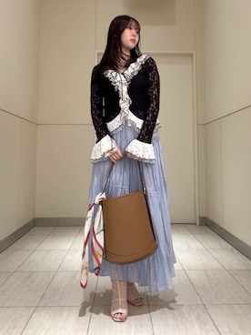 「FRAY I.D（フレイアイディー）のアイテム（スカート）」を使った、FRAY I.Dさん（レディース・163cm）の冬コーディネート