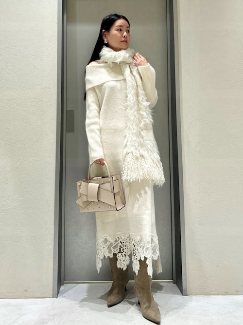 ルエル】ビジューリボンミドルバッグ（ハンドバッグ）｜FRAY I.D