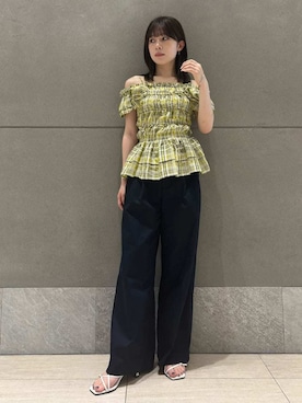 「秋先取りコーデ」｜FRAY I.Dさん（レディース・155cm）の夏コーディネート
