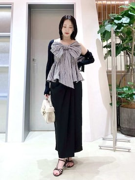 「FRAY I.D（フレイアイディー）のアイテム（トップス）」を使った、FRAY I.Dさん（レディース・154cm）の春コーディネート