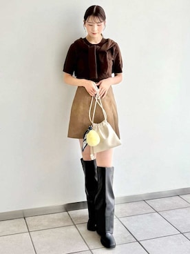 「アイテム（キーケース/キーアクセサリー）」を使った、FRAY I.Dさん（レディース・158cm）の秋コーディネート