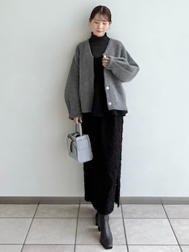 「アイテム（キーケース/キーアクセサリー）」を使った、FRAY I.Dさん（レディース・158cm）の秋コーディネート