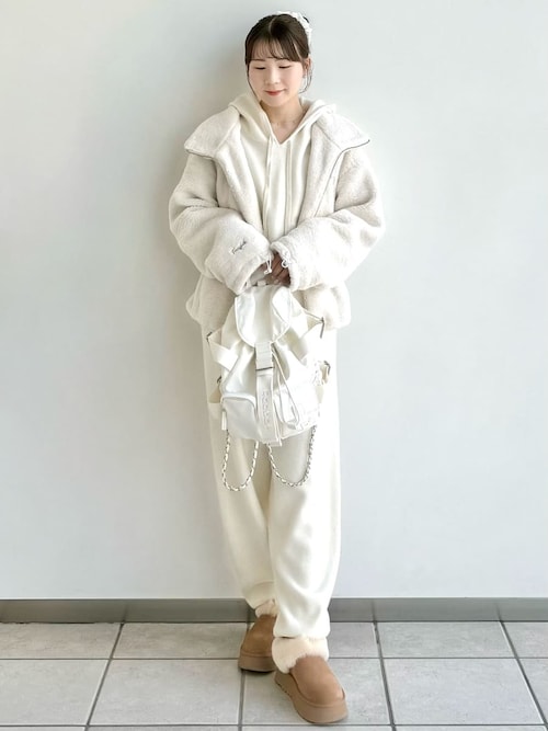 セール】【Reebok× FRAY I.D】ジップアップボアブルゾン（ブルゾン