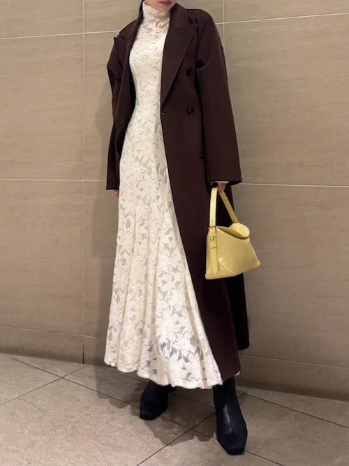 ウールリバーダブルブレストチェスターコート（チェスターコート