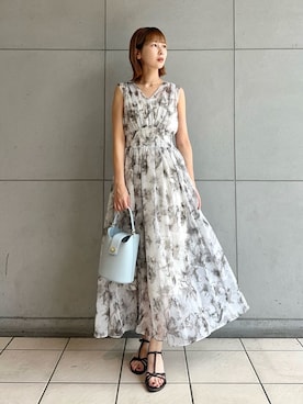 「FRAY I.D（フレイアイディー）のアイテム（ワンピース/ドレス）」を使った、FRAY I.Dさん（レディース・157cm）の夏コーディネート