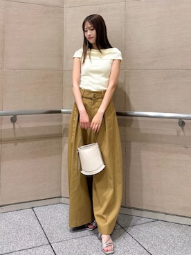 「FRAY I.D（フレイアイディー）のアイテム（バッグ）」を使った、FRAY I.Dさん（レディース・160cm）の春コーディネート