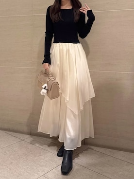 「アイテム（キーケース/キーアクセサリー）」を使った、FRAY I.Dさん（レディース・161cm）の秋コーディネート