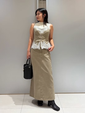 「FRAY I.D（フレイアイディー）のアイテム」を使った、FRAY I.Dさん（レディース・152cm）の夏コーディネート