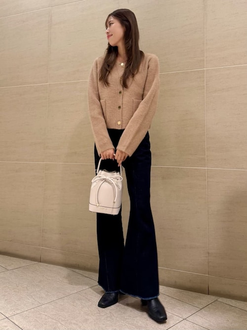 【FRAY I.D 新作タグ付】フォックスウールニットジャケット セール】フォックスウールニットジャケット（カーディガン/ボレロ