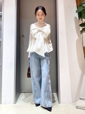 「FRAY I.D（フレイアイディー）のアイテム（トップス）」を使った、FRAY I.Dさん（レディース・154cm）の春コーディネート