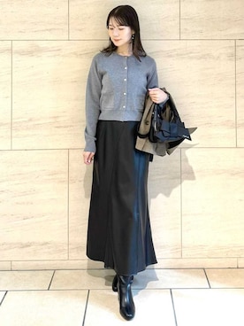「アイテム（トレンチコート）」を使った、FRAY I.Dさん（レディース・158cm）の秋コーディネート