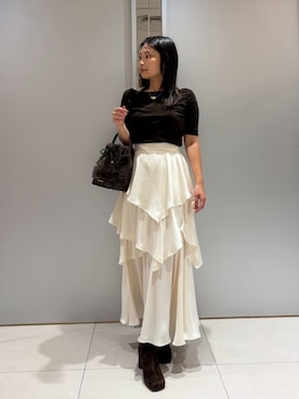 「FRAY I.D（フレイアイディー）のアイテム」を使った、FRAY I.Dさん（レディース・152cm）の夏コーディネート