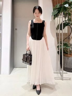 「FRAY I.D（フレイアイディー）のアイテム（ワンピース/ドレス）」を使った、FRAY I.Dさん（レディース・154cm）の夏コーディネート
