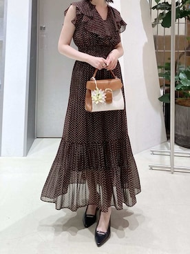 「FRAY I.D（フレイアイディー）のアイテム」を使った、FRAY I.Dさん（レディース・154cm）の春コーディネート