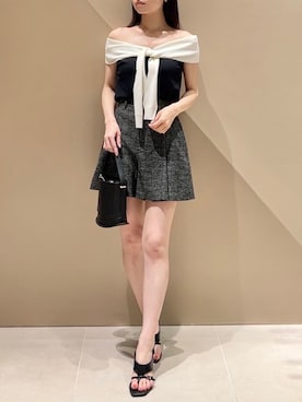 「FRAY I.D（フレイアイディー）のアイテム（シューズ）」を使った、FRAY I.Dさん（レディース・165cm）の夏コーディネート