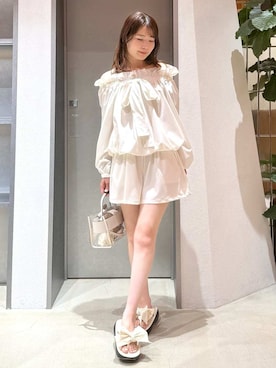 「TAW&TOE（トーアンドトー）のアイテム」を使った、FRAY I.Dさん（レディース・158cm）の春コーディネート