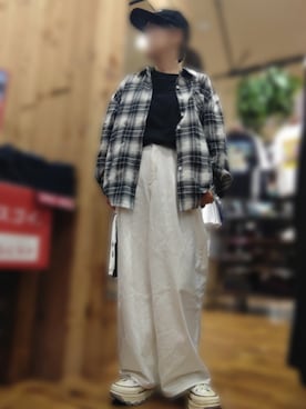 「ゆるカジ」｜maaさん（レディース・158cm）の春コーディネート