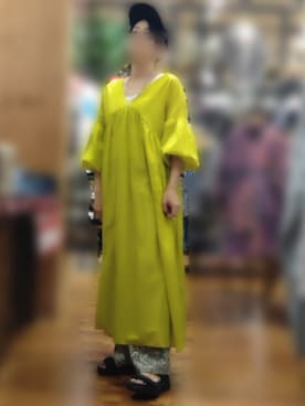 「アイテム（シャツワンピース）」を使った、maaさん（レディース・158cm）の夏コーディネート