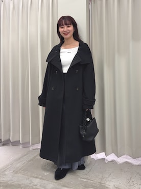 「アイテム（テーラードジャケット）」を使った、りなてぃさん（レディース・154cm）の冬コーディネート