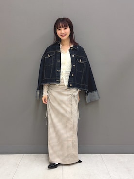 りなてぃさん（レディース・154cm）の冬コーディネート