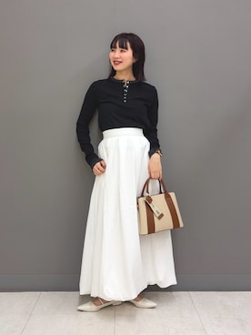 「RODE SKO（ロデスコ）のアイテム」を使った、りなてぃさん（レディース・154cm）の冬コーディネート