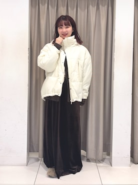 りなてぃさん（レディース・154cm）の冬コーディネート