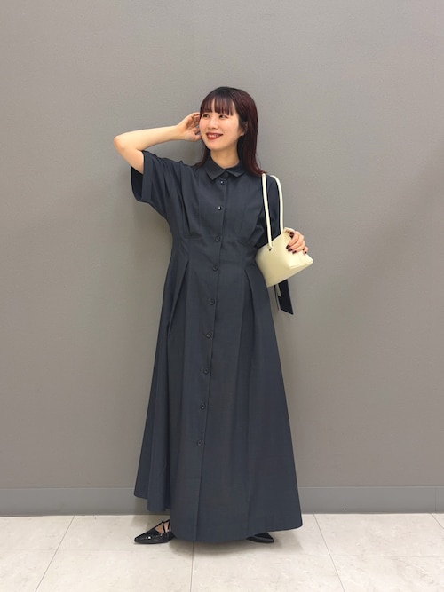 セール】『UR TECH DRYLUXE』リネンライクワンピース（ワンピース