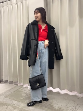 りなてぃさん(レディース・154cm)の冬コーディネート