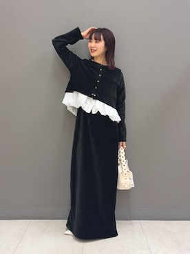 りなてぃさん（レディース・154cm）の冬コーディネート