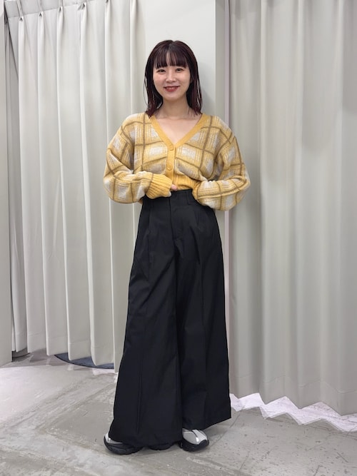 セール】モヘアチェッククロップドカーディガン（カーディガン/ボレロ