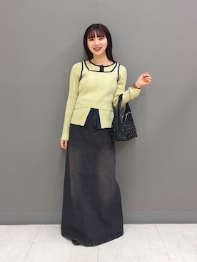 「アイテム（バッグ）」を使った、りなてぃさん（レディース・154cm）の冬コーディネート