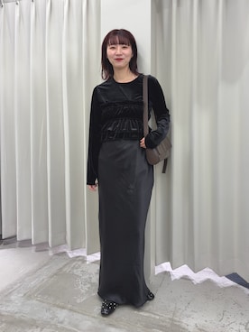 りなてぃさん（レディース・154cm）の冬コーディネート