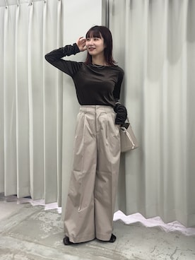 「SENSE OF PLACE by URBAN RESEARCH（センスオブプレイスバイアーバンリサーチ）のアイテム」を使った、りなてぃさん（レディース・154cm）の秋コーディネート