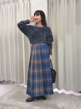 「SENSEOFPLACE」｜りなてぃさん（レディース・154cm）の秋コーディネート