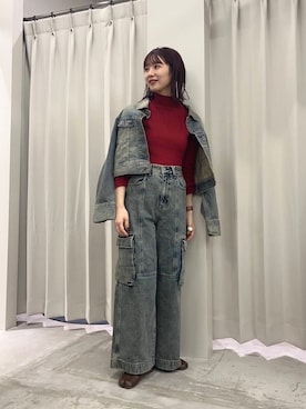 りなてぃさん（レディース・154cm）の秋コーディネート