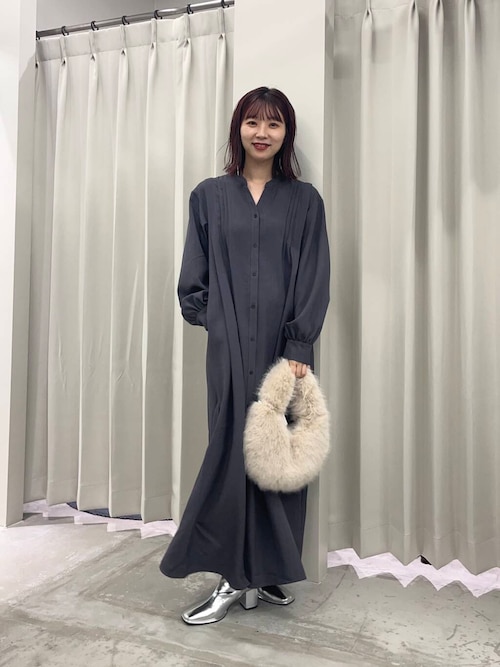 セール】『Shortサイズあり』タックシャツワンピース（ワンピース