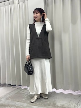 りなてぃさん（レディース・154cm）の冬コーディネート