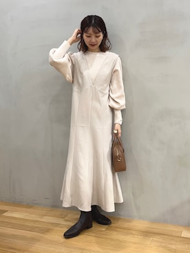 りなてぃさん（レディース・155cm）の冬コーディネート