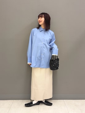 「アイテム（バッグ）」を使った、りなてぃさん（レディース・154cm）の冬コーディネート