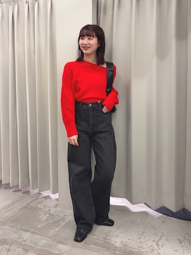 「アイテム（ブーツ）」を使った、りなてぃさん（レディース・154cm）の冬コーディネート